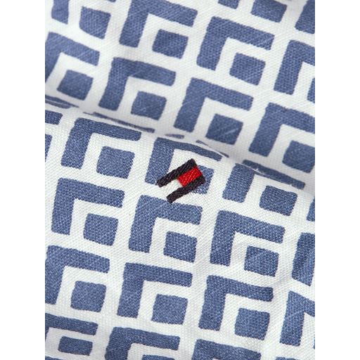 Tommy Hilfiger Geometric Print Skjorte, Blue Coast/Optic White, M
