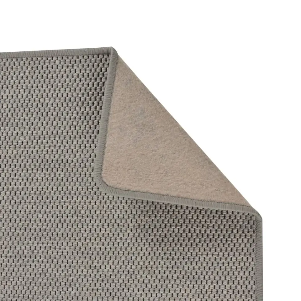 vidaXL - Tapijtloper - Zilver - Stof - 80 x 300 cm