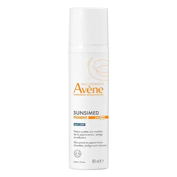 Protetor solar Avene Sunsimed com pigmento UVB UVA Luz Azul DM 80ml