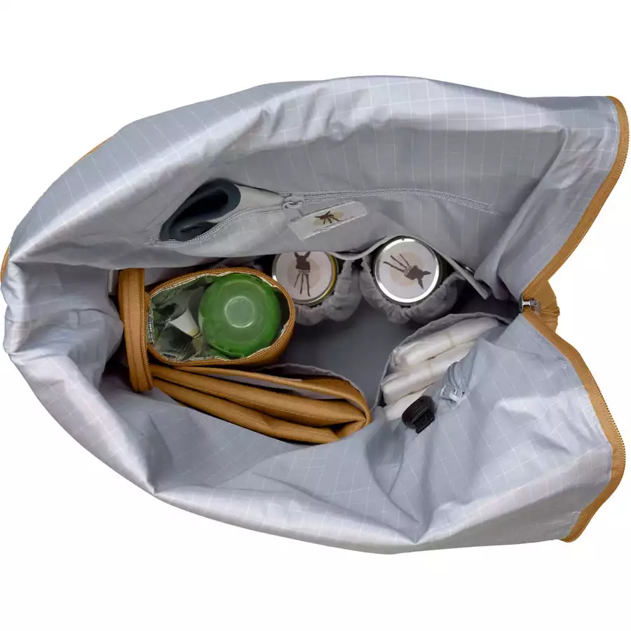 LÄSSIG Wickelrucksack Rolltop Backpack curry