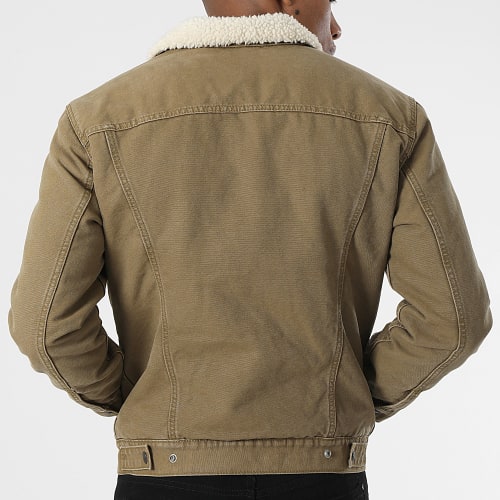 Veste Jean Col Sherpa Trucker III 16365 Vert Kaki