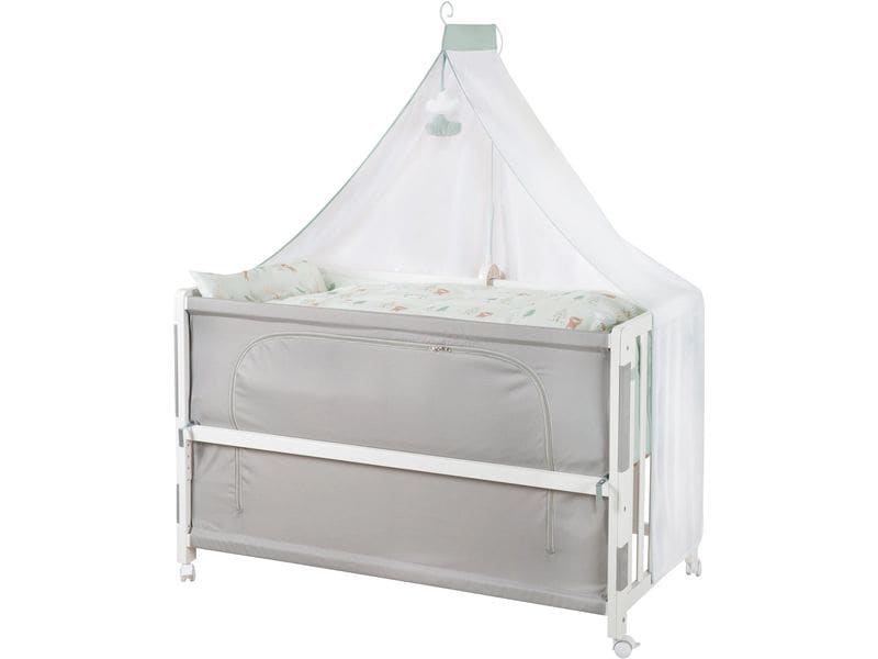 roba Beistellbett Room Bed, Woodland Buddies 60 x 120 cm Beistellbett höhenverstellbar in mehreren Stufen