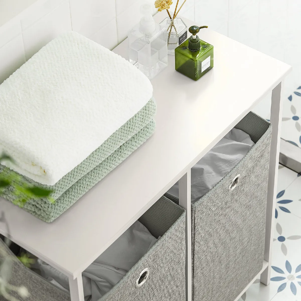 SoBuy BZR57-W Panier à linge