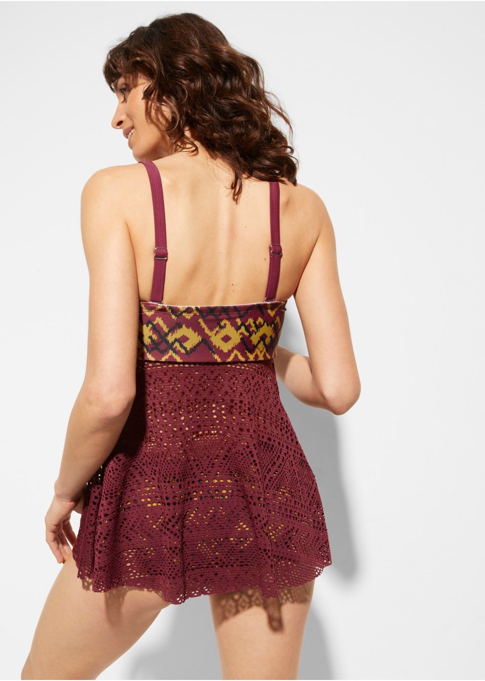 Haut de tankini bandeau avec polyamide recyclé