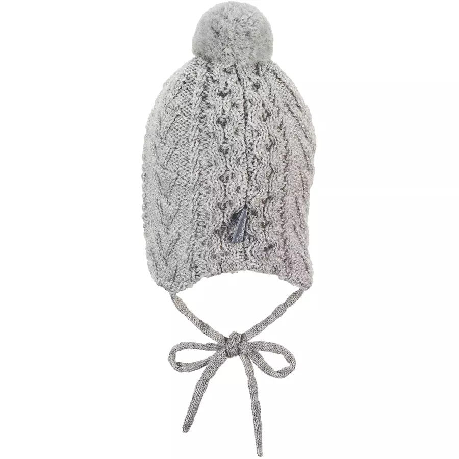 Sterntaler Strickmütze silber melange