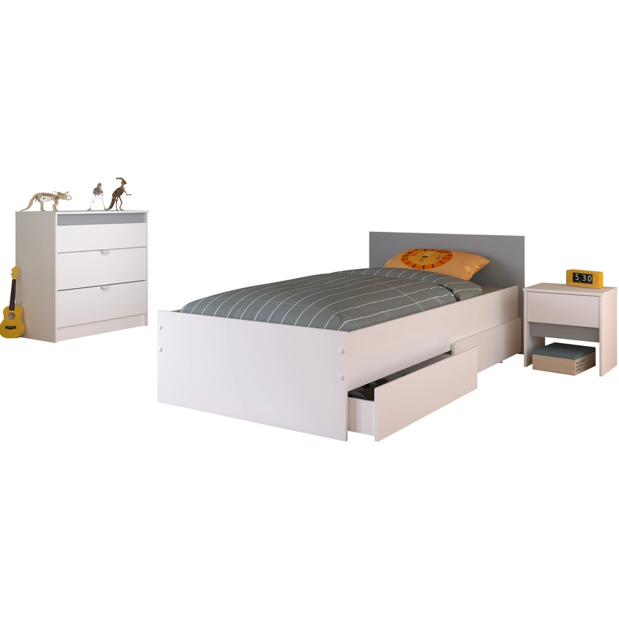 Parisot Kinderzimmer Set 4-tlg Pirouette 26  Weiß Weiß
