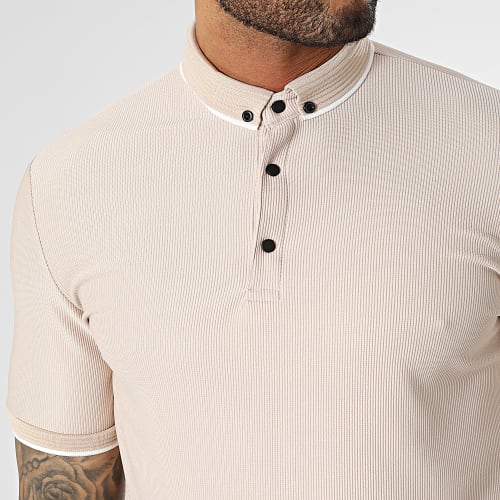 Polo Manches Courtes Beige