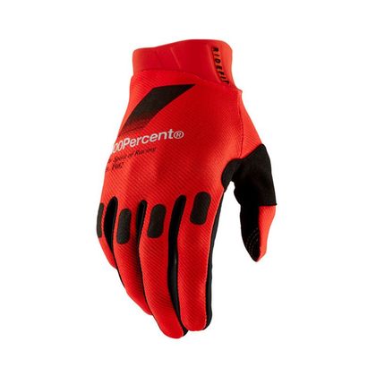 Gants cross 100% RIDEFIT ROUGE 2024 - Rouge