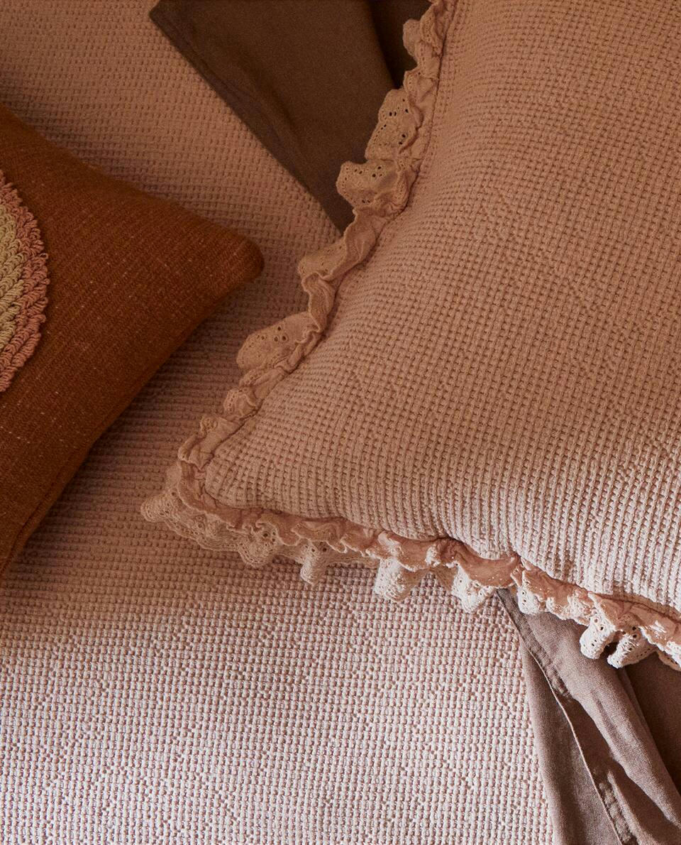 CAPA DE ALMOFADA EM jacquard DE ALGODÃO