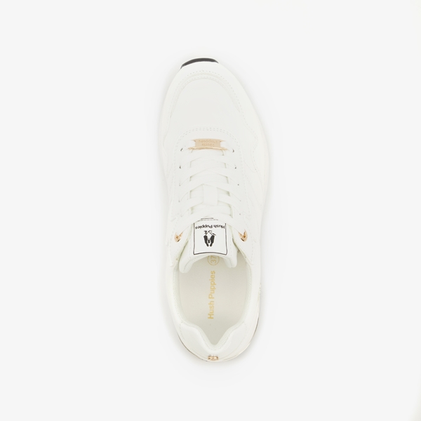Hush Puppies dames sneakers wit metallic
