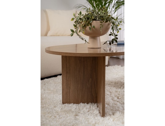 CONCEPT1 - Table basse Sable noyer 119 x 60 x h40cm