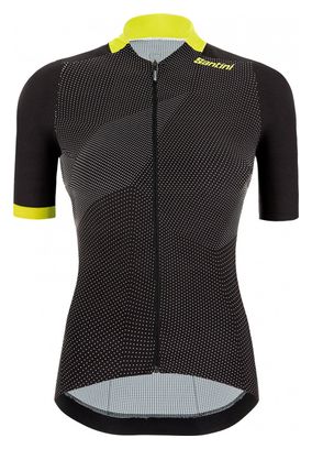 Maillot Manches Courtes Femme Santini Redux Genio Noir