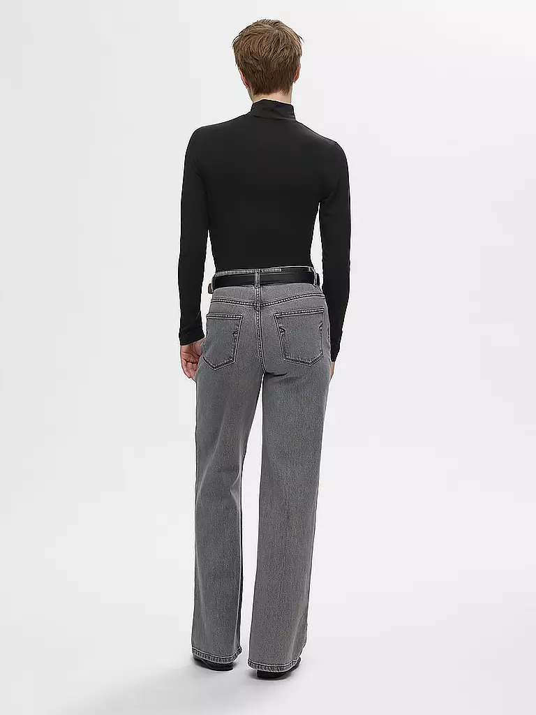 SELECTED FEMME Langarmshirt SLFMANJA schwarz