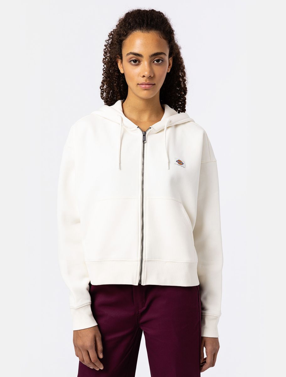 Dickies Oakport Zip Hoodie Women Ecru