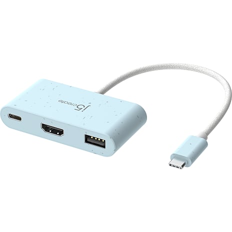 J5 USB-C multi adapter - blå