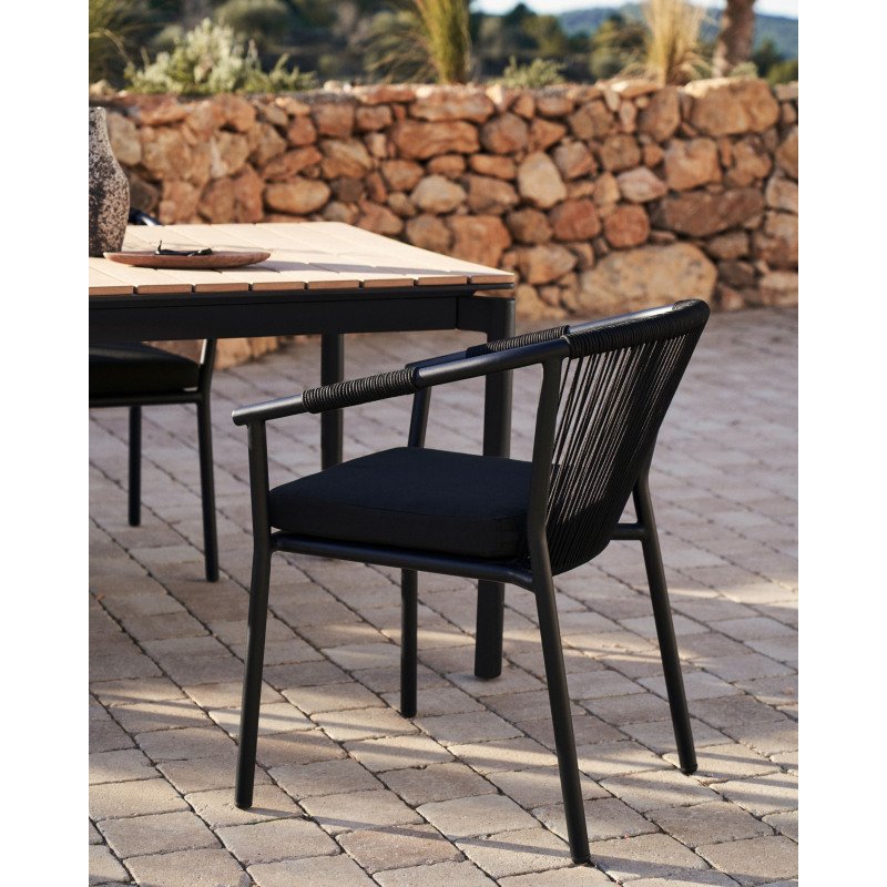 Chaise d'extérieur Xelida - corde et aluminium