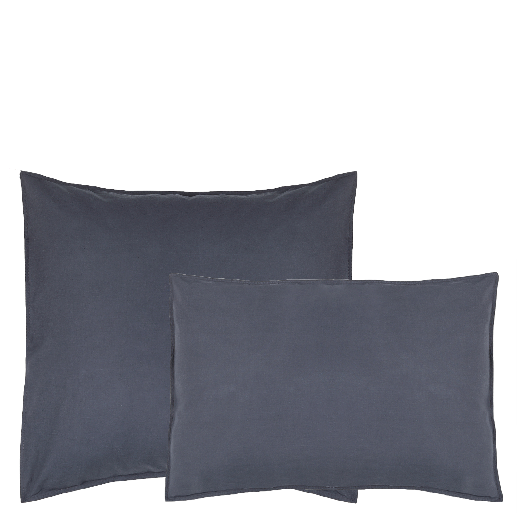 Taie d'oreiller en lin et coton biologique| Gris