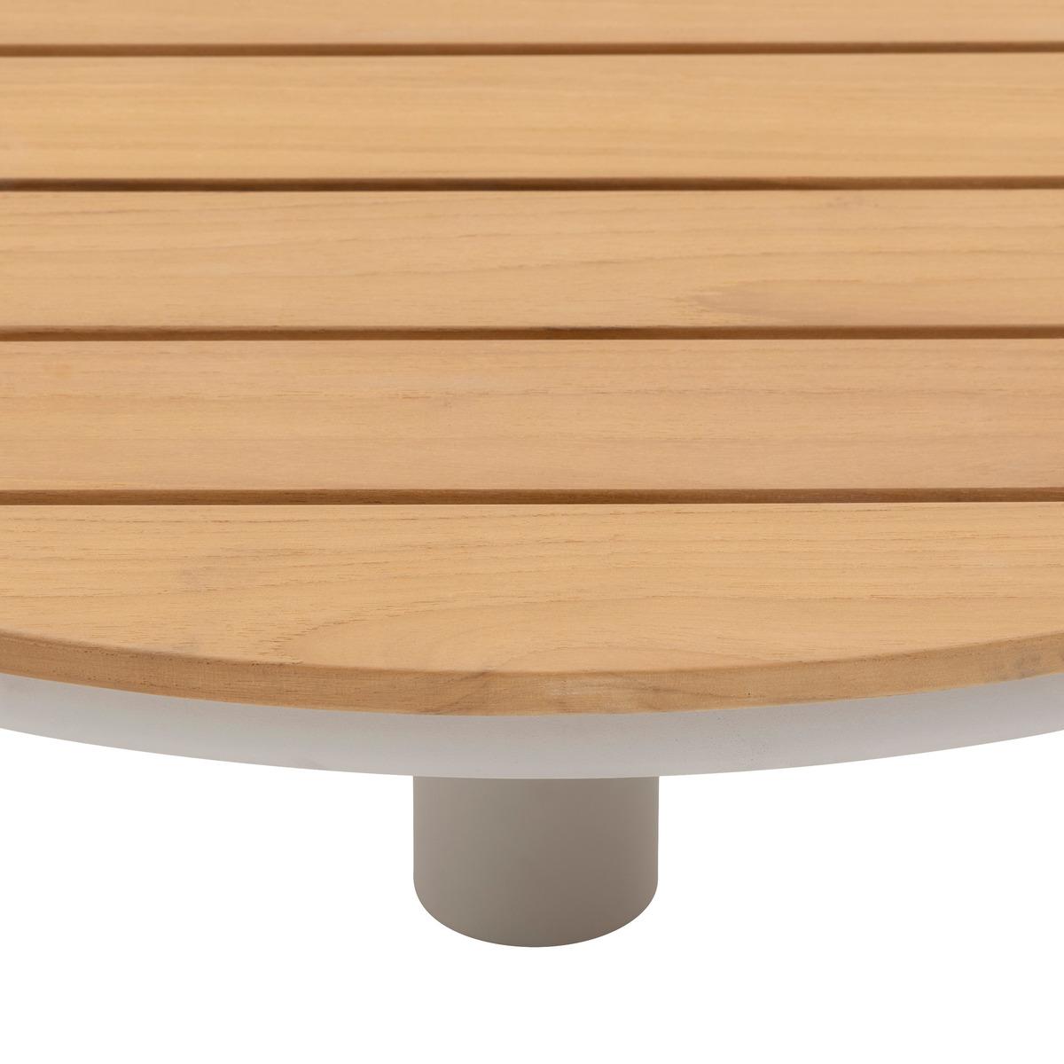 TABLE BASSE OLIMIO AVOINE TECK D.87CM