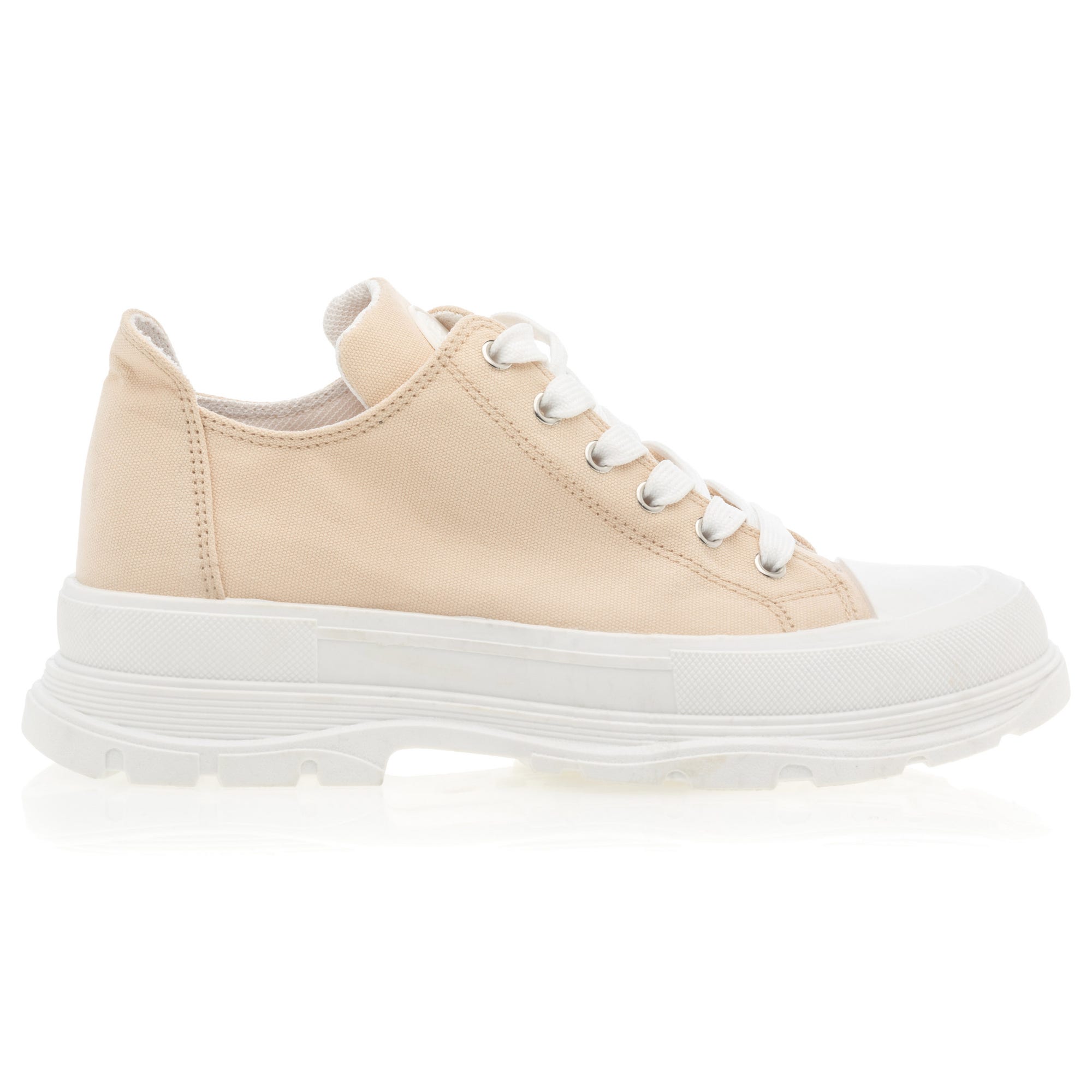 Baskets en toile Femme beige