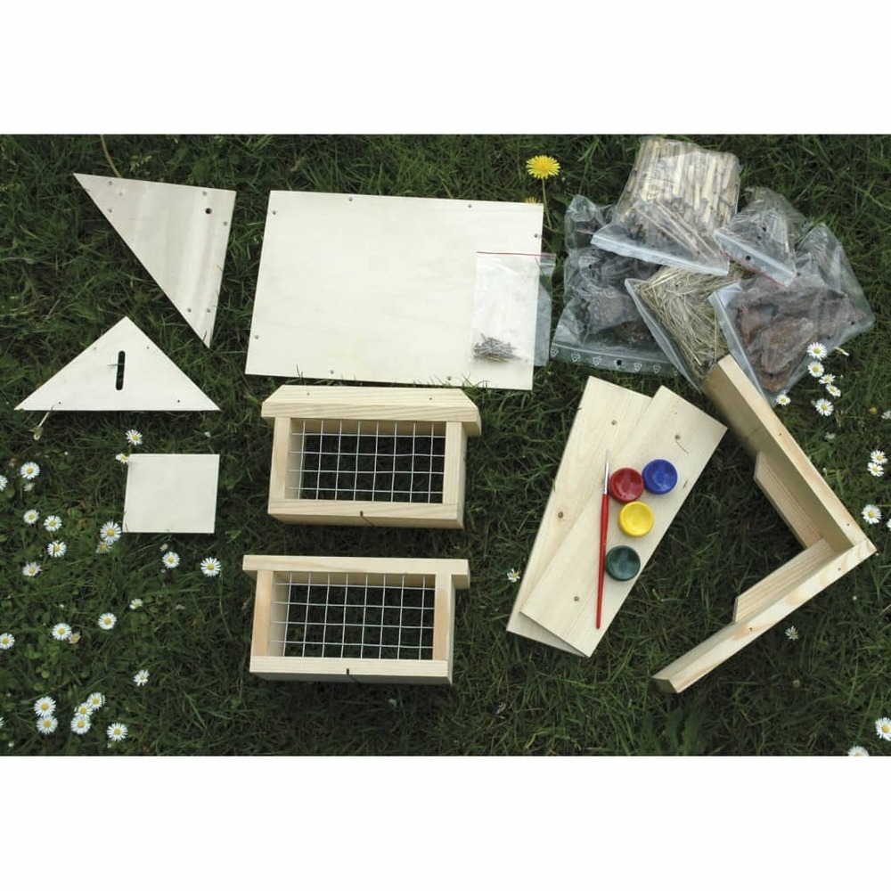 Kit de bricolage pour hôtel à insectes pour enfants naturel
