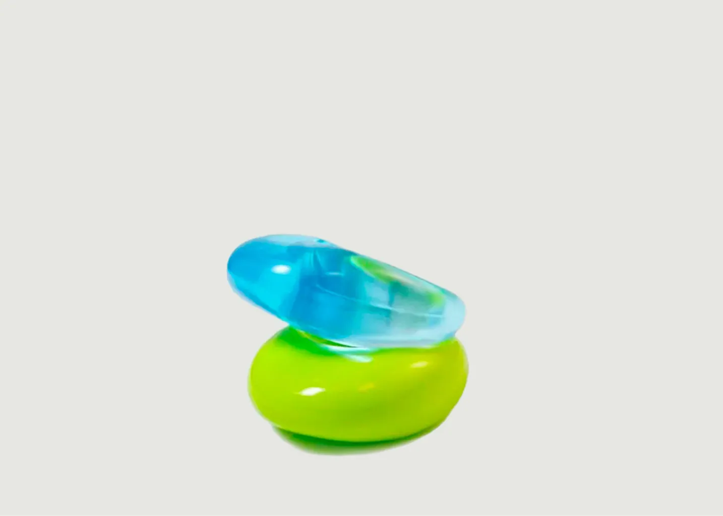 Duo de bagues en plastique Caribbean Mix La Manso