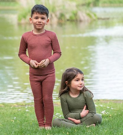 Engel Leggings - Wolle/Seide - Kupfer