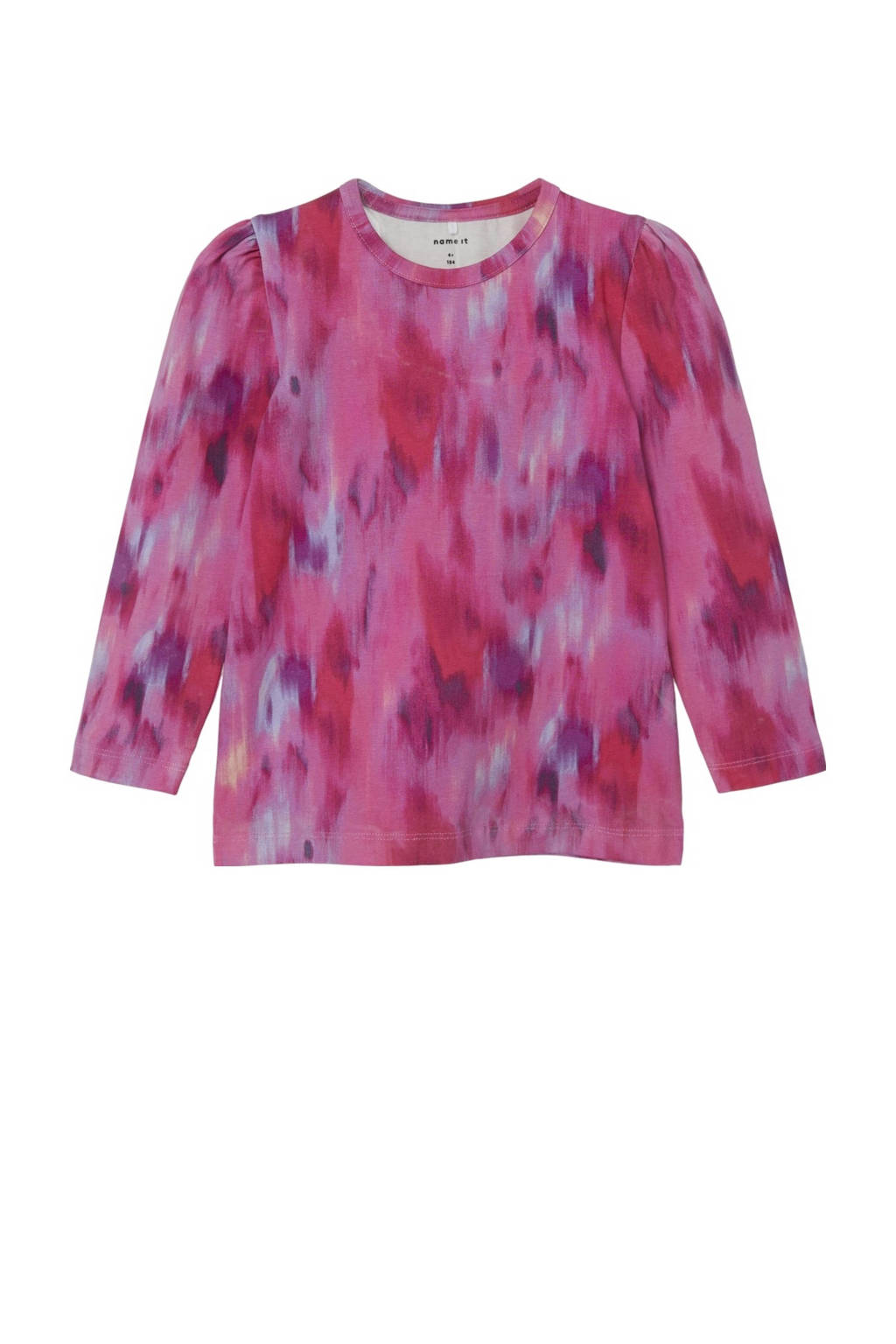 NAME IT longsleeve NMFLARIANA met all over print fuchsia/paars