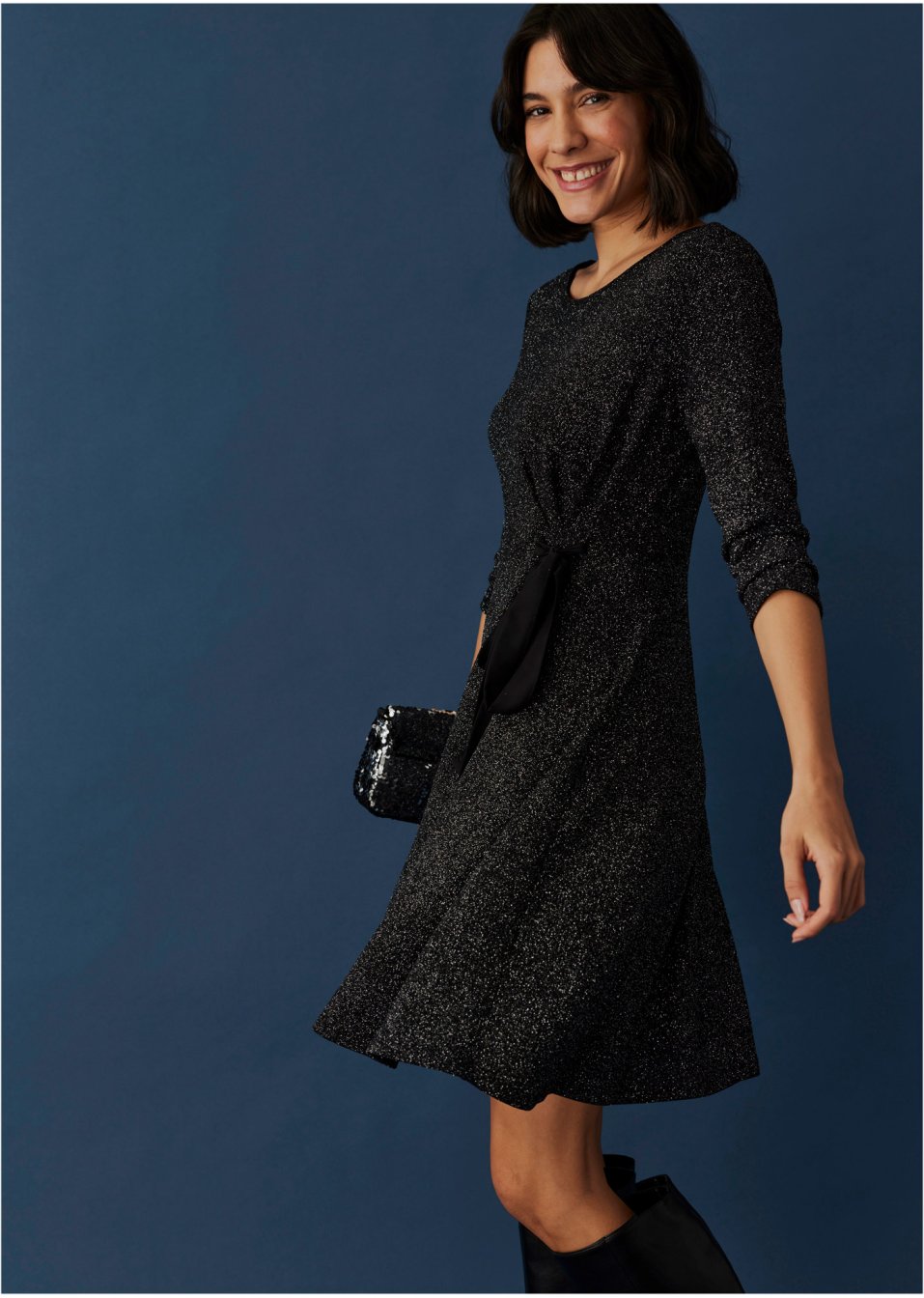 Robe à effet brillant