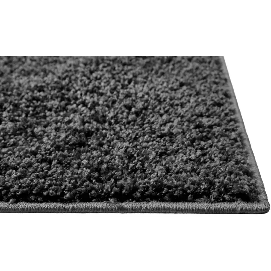 Wecon home basics Hochflorteppich Greta anthrazit grau