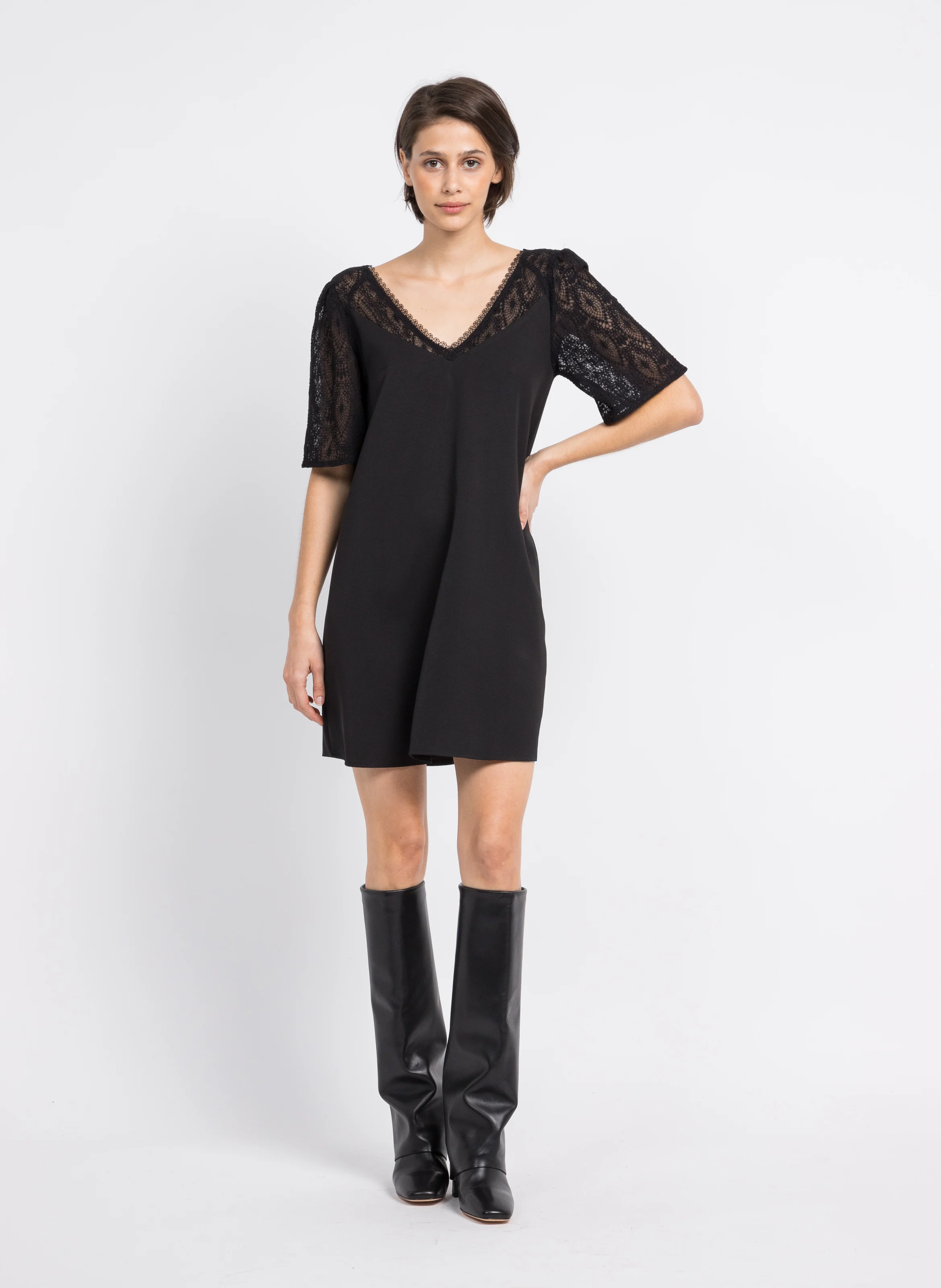 NOLAN - Bottes en cuir de veau| Noir