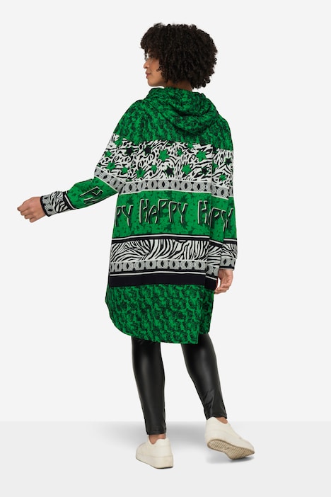 Hoodie, Sweater, Musterstreifen, Kapuze, Langarm