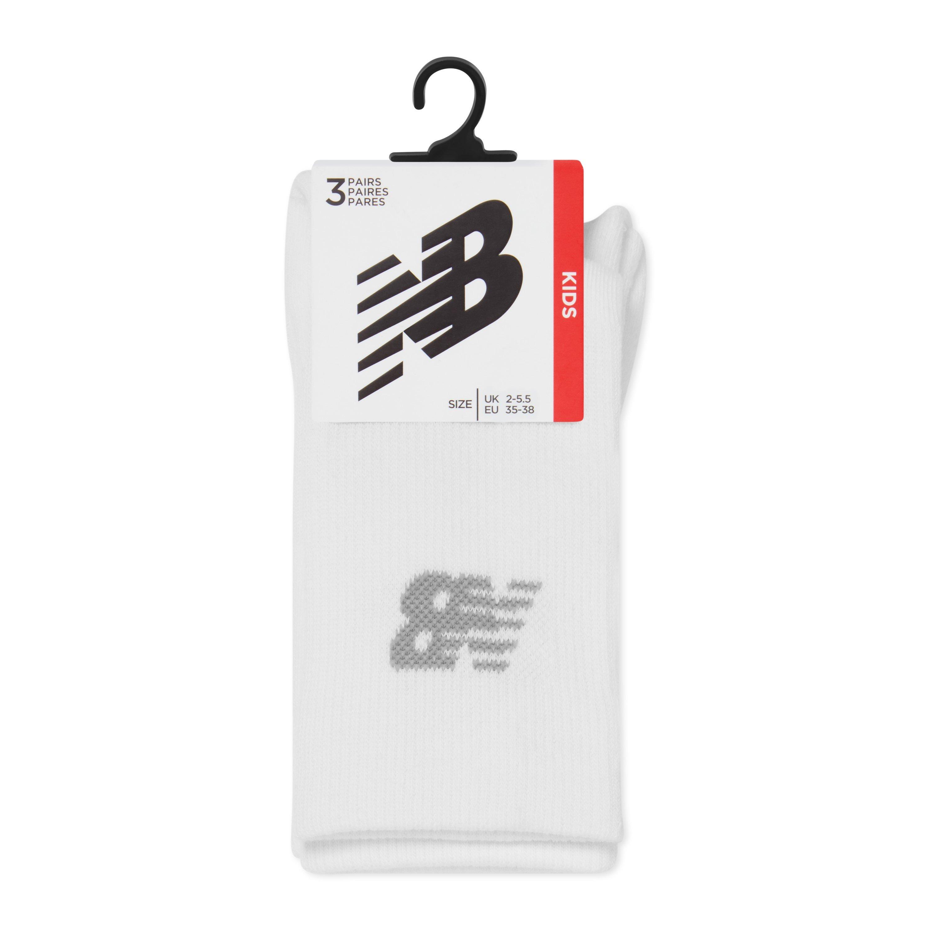 New Balance NB Kids 3 Pack of Crew Socks