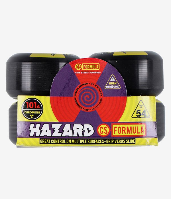Madness Hazard Radio Active CS Conical Rollen (black) 54mm 101A 4er Pack