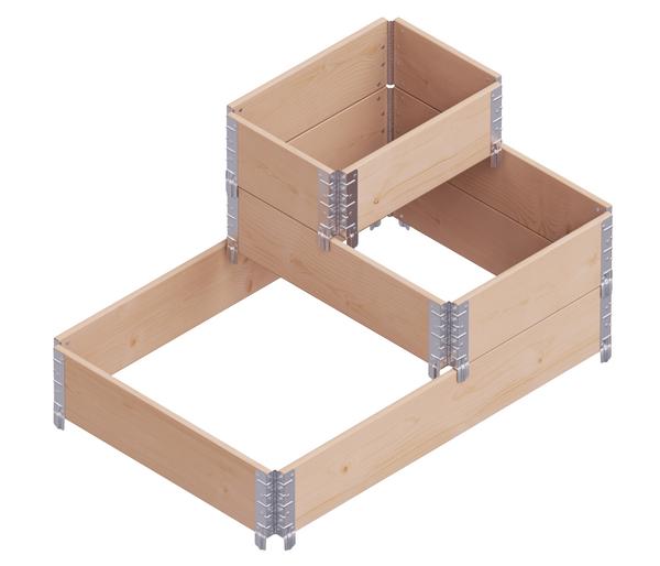 Upyard Holz-Stufenbeet, Variante 1, ca.