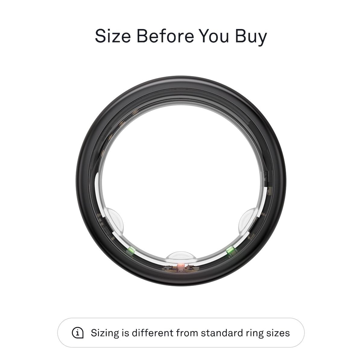 Oura-ring Gen3 Horizon smartring størrelse 11 (Black)