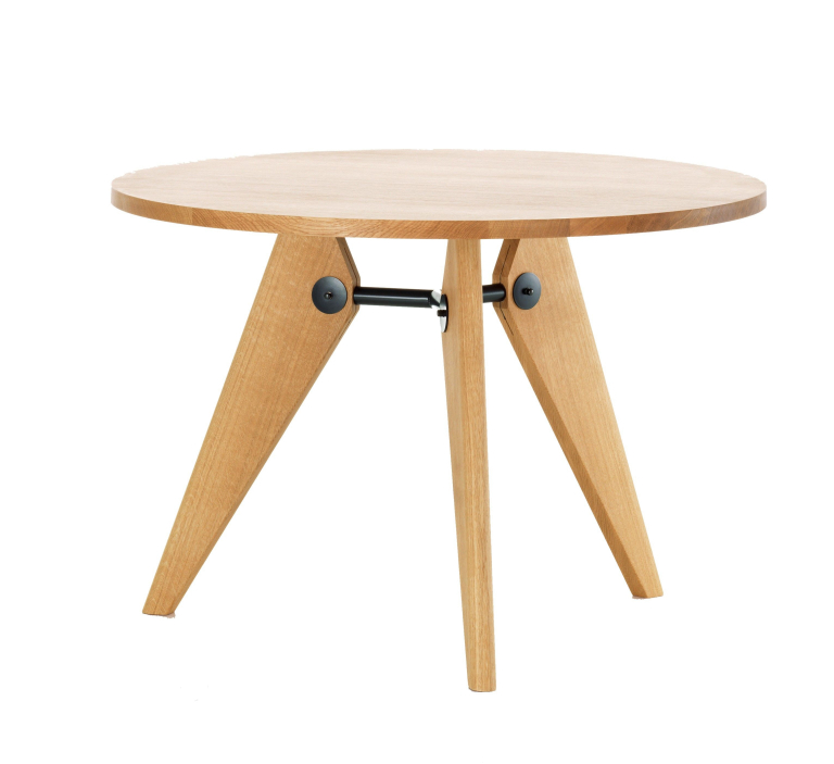 Vitra  Gueridon tafel 90 massief eiken, geolied