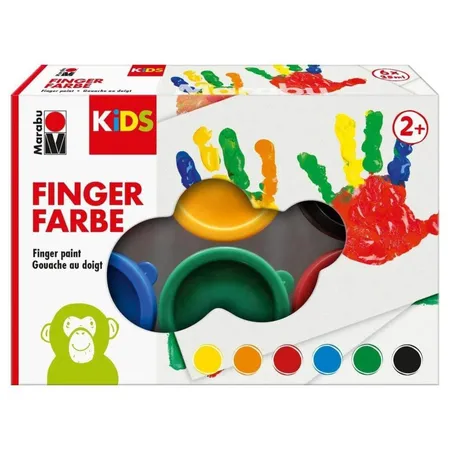 Marabu Kids Fingerfarbe 6 x 35 ml