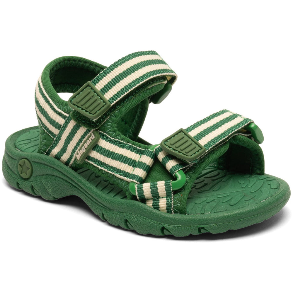 Køb Bisgaard Emerald Green Stripes Trine Kjær X Addie Sandal