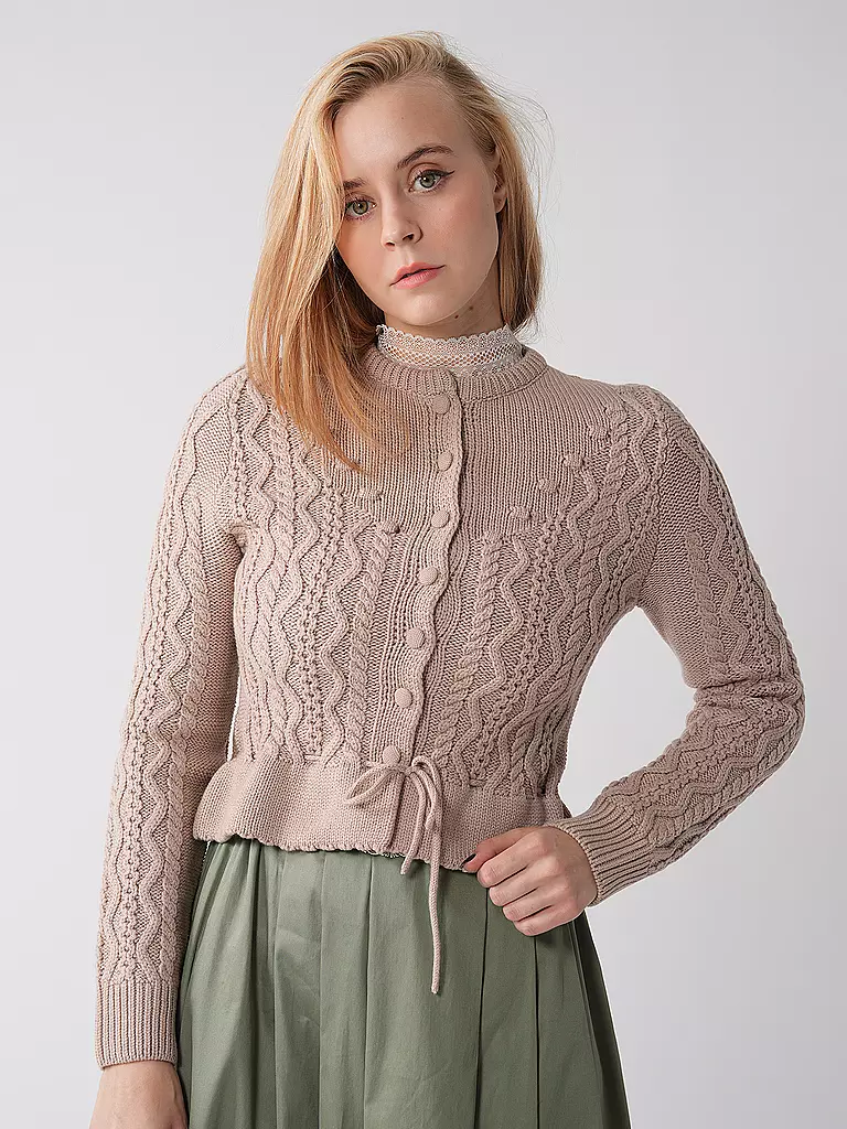 GOTTSEIDANK Trachten Strickjacke LENE  rosa