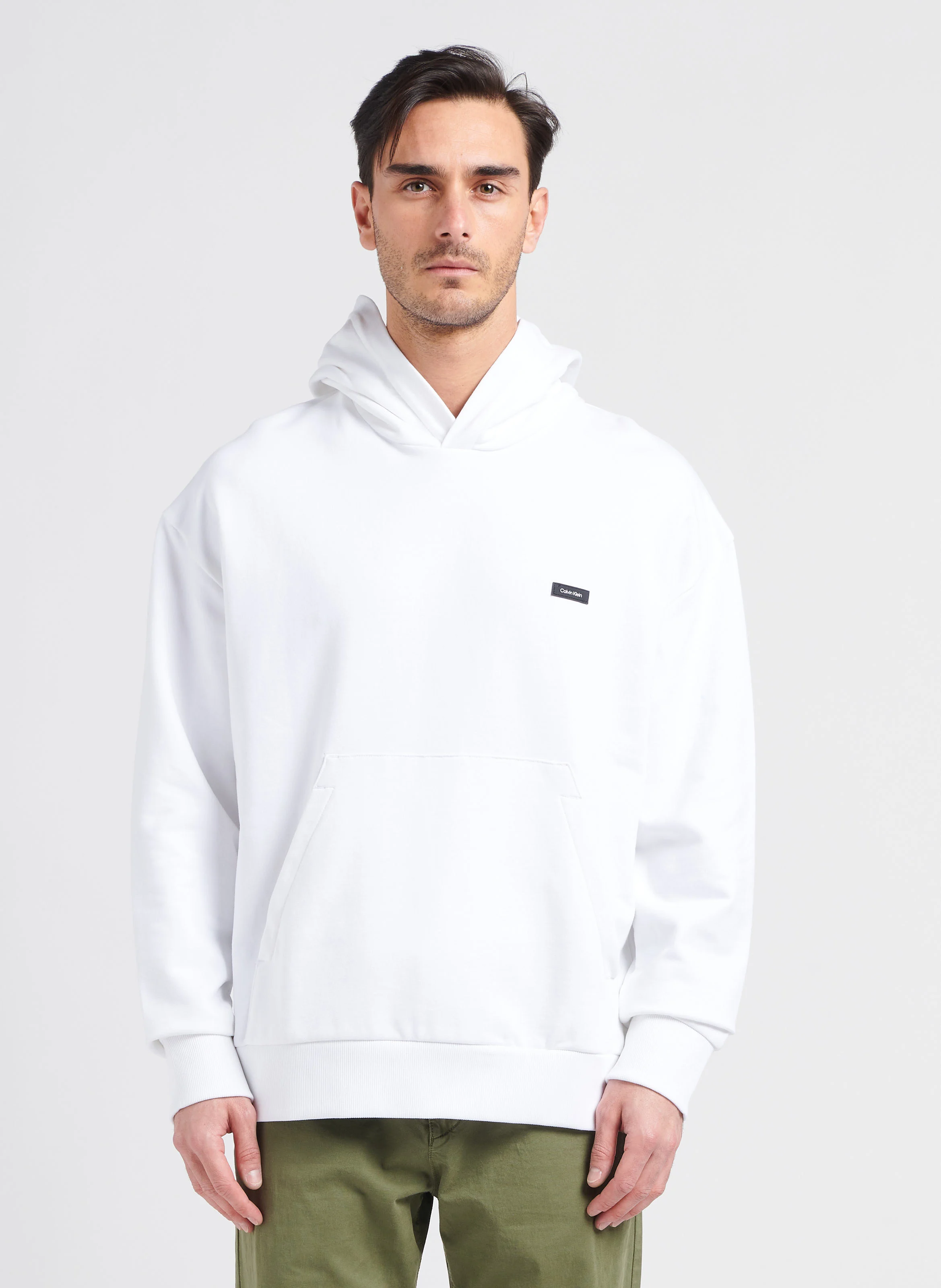 Sweat à capuche en coton| Blanc