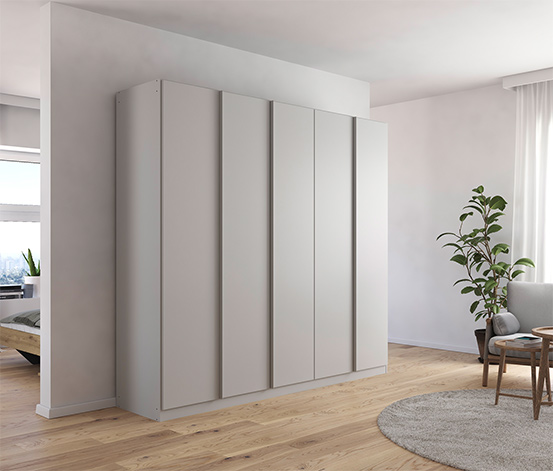 rauch Schrank »Monostar«,  5-türig, seidengrau