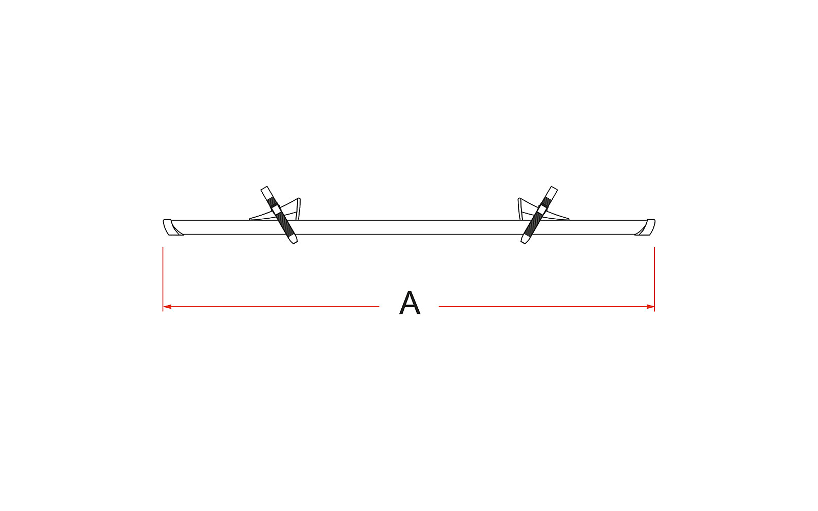 Fiamma Kit Rail Premium 48 - Deep Black