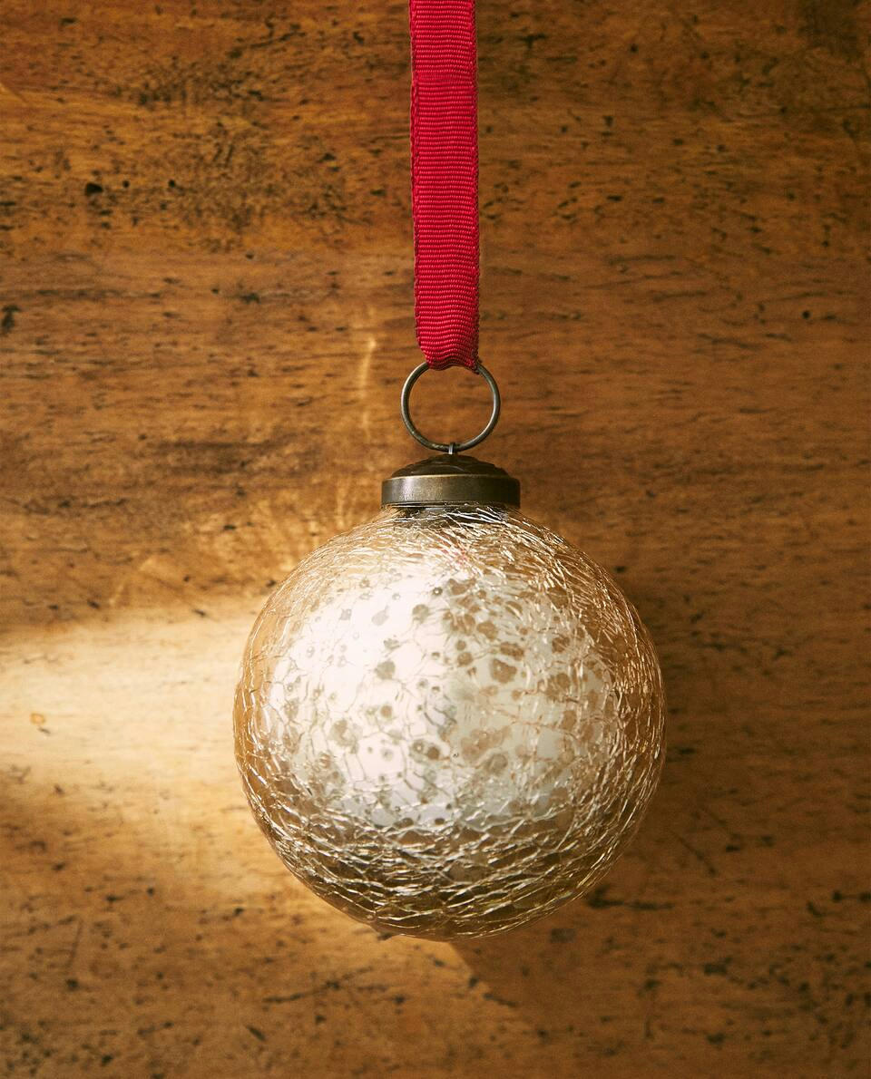DECORAÇÃO DE NATAL EM VIDRO MERCURIZADO
