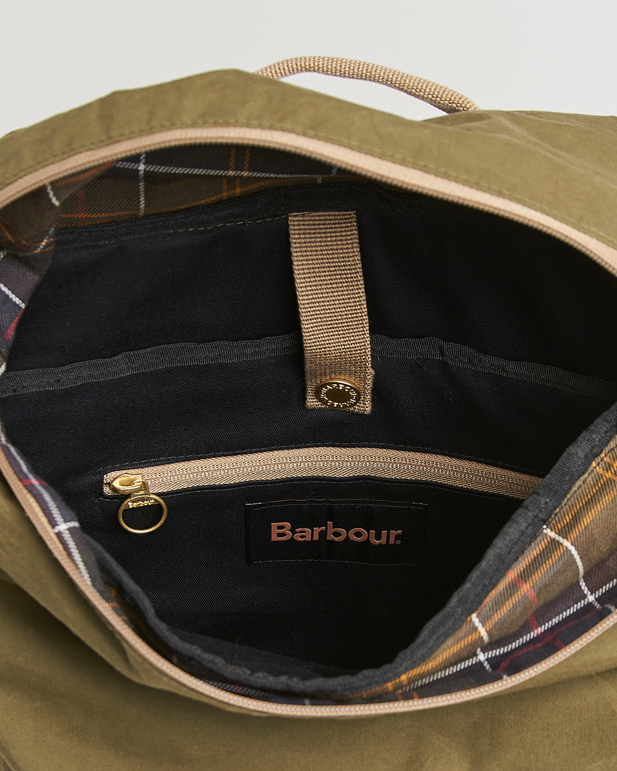 Barbour Lifestyle Transport Foldover Backpack Dusky Green