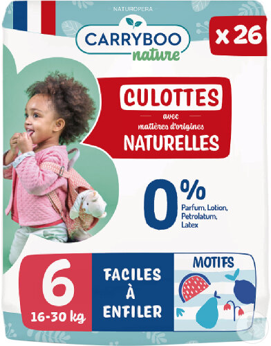 Carryboo Culottes Naturelles Taille 6 16-30kg 26 Pièces