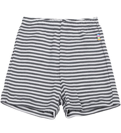 Joha Shorts - Rib - Wolle/Seide - Dunkelgrau