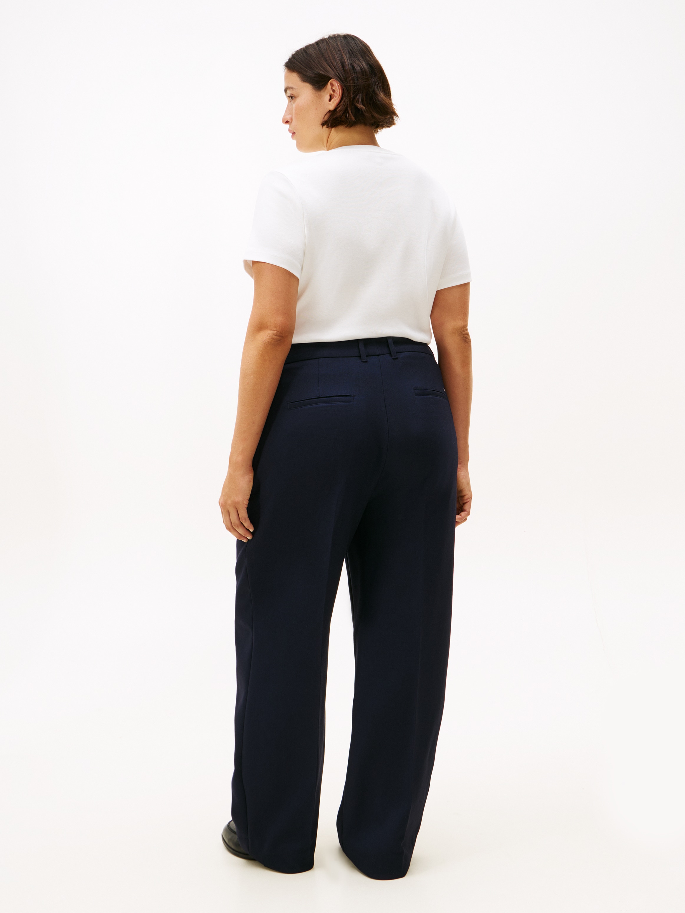 Tommy Hilfiger Curve Anzughose »CRV PUNTO RLXD STRAIGHT PANT«  in grossen Grössen
