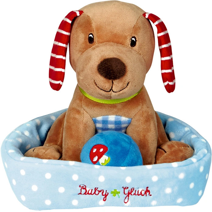 Spieluhr BABY GLÜCK – HÜNDCHEN in braun