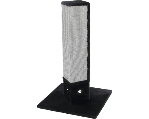 Krabpaal met 4 hoeken incl. speelgoedmuizen 48x48x80 cm Zwart
