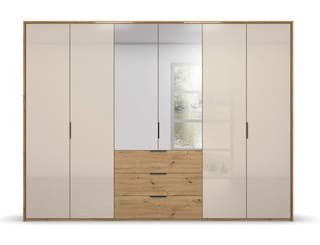vito Drehtürenschrank SEAMO Artisan Eiche/ Glas Champagner